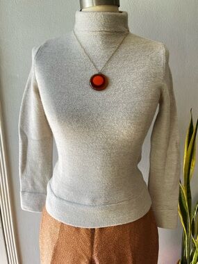 Paul & Joe• 100% Wool• Cream Mock Turtleneck• Made In France• Sz 1
